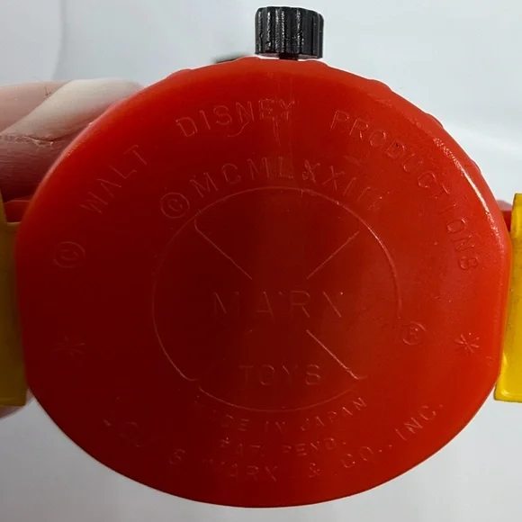 Vintage 1973 Disney Mickey Mouse Wind-Up Watch Marx Toys Japan Animated